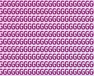 G harflerinin arasındaki tek Cyi bulabilir misin? Sadece yüksek IQsu olanlar 5 saniyede buluyor