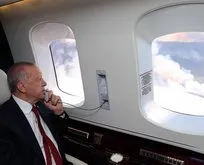 Başkan Erdoğan Marmaris’te! Havadan inceledi