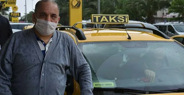 İzmir’in Bayraklı ilçesinde taksici Tarık Mum’dan örnek hareket