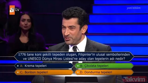 atv'de Kenan İmirzalıoğlu'nun sunduğu Kim Milyoner Olmak İster'de dikkat çeken Mustafa Kemal Atatürk sorusu - 47