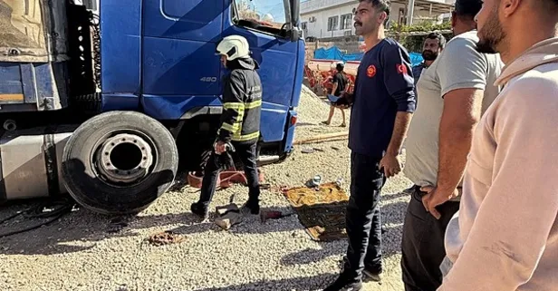 Mardin'de korkunç kaza: Lastiğini değiştirdiği TIR'ın altında kaldı