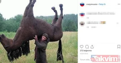 Rusya’dan başka yerde bu anları göremezsiniz! Sosyal medyayı salladılar