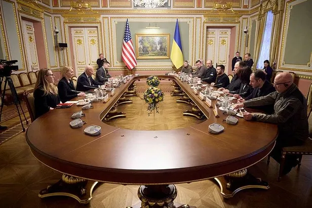 ABD Başkanı Joe Biden Ukrayna'da! Hedefinde Putin var: "Ne kadar sürerse sürsün savaşmaya değer"-8