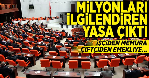 Milyonlarca kişiyi ilgilendiren torba yasa çıktı