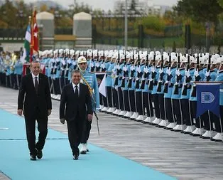 Özbekistan Cumhurbaşkanı Mirziyoyev Ankara’da