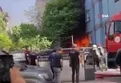 Kocaeli'de 8 katlı bina alev alev yandı