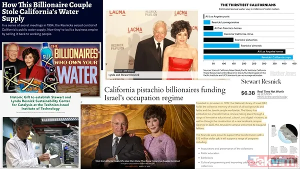 ABD'yi "Gazze" yapan yangınların arka planındaki Yahudi! California'daki barajlara 'siyonist' ambargo... Resnick çifti ve İsrail bağı - 15