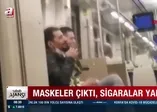 İZBAN'da vatandaşı çileden çıkaran görüntü: Maske kuralını hiçe sayıp sigara içtiler!