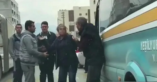 Saniye saniye kamerada... Önce tokat sonra...
