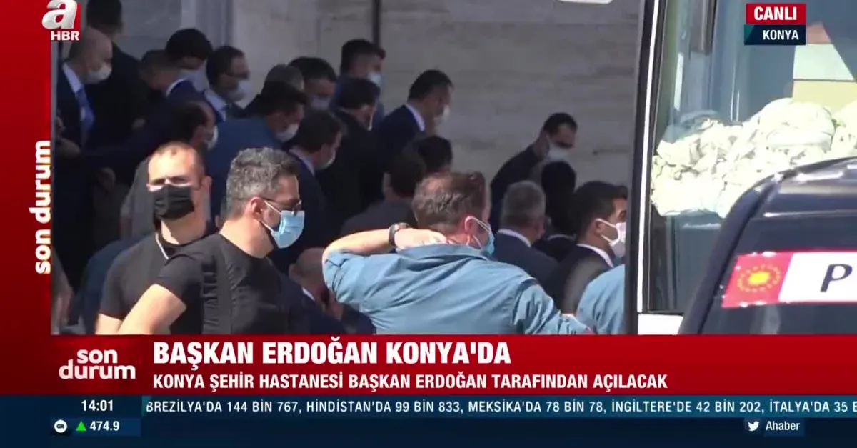 son dakika baskan erdogan konya sehir