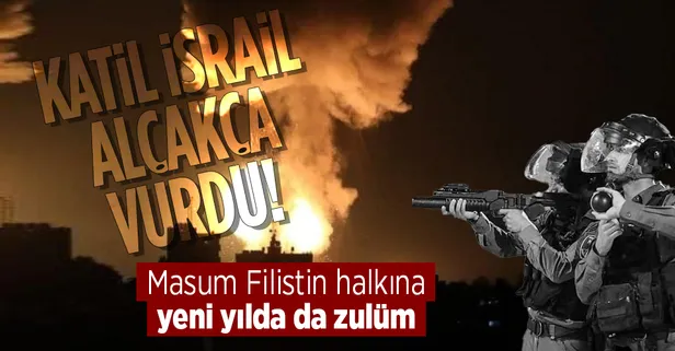 Son dakika: Katil İsrail, Filistin halkına alçakça saldırdı! Gazze Şeridi'ne hava saldırısı