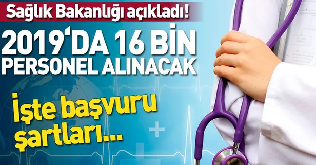 Sağlık Bakanlığı'ndan personel alımı müjdesi