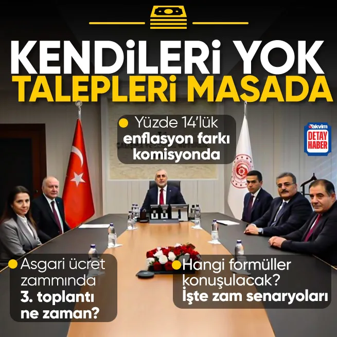 Asgari ücret zammında üçüncü toplantı ne zaman? Yüzde 14lük enflasyon farkı masada: İşte zam senaryoları