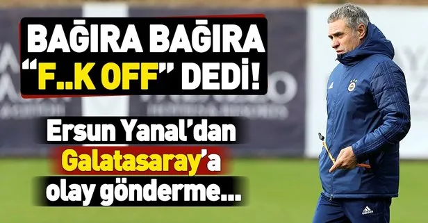 Fenerbahçe Teknik Direktörü Ersun Yanal, Nagatomo göndermesinde bulundu!