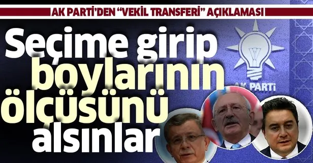 Son dakika: AK Parti Grup Başkanvekili Turan’dan vekil transferi açıklaması