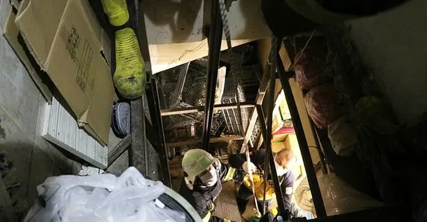 Isparta’da halatı kopan yük asansörü beton zemine düştü: Yaralılar var