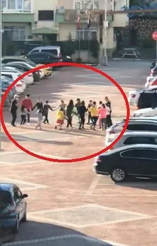 Son dakika: Samsun'da şoke eden görüntü! Koronavirüse aldırmadan...