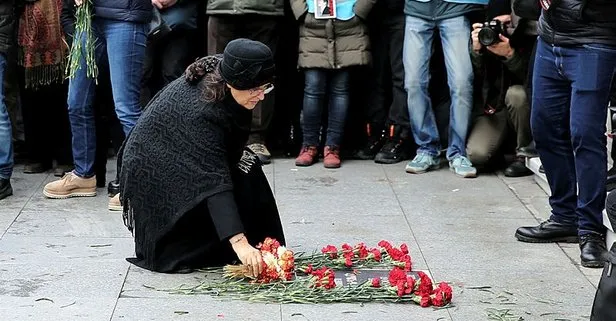 Hrant Dink ölüm yıl dönümünde Agos Gazetesi önünde anıldı