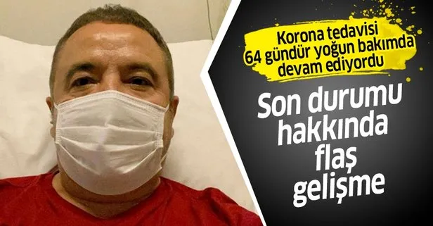Koronavirüse yakalanan Antalya  Büyükşehir Belediye Başkanı Muhittin Böcek, 64 gün sonra normal servise alınıyor