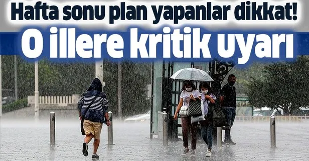 HAVA DURUMU | Meteorolojiden o illere sağanak uyarısı | 10 Ekim İstanbul’da hava nasıl olacak?