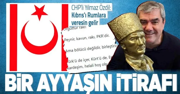 CHP’li Yılmaz Özdil’den skandal rakı yazısı: Rumlar öyle bir meze yapar ki Kıbrıs’ı veresin gelir