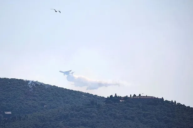 Heybeliada'daki orman yangını kontrol altına alındı! Valilikten son dakika açıklaması-7