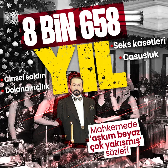 Adnan Oktara verilen 8 bin 658 yıl hapis cezası onandı! Mahkeme salonunda skandal hareket