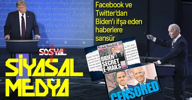 Demokrat aday Joe Biden’ı ifşa eden haberlere Facebook ve Twitter’dan sansür!