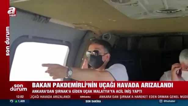 SON DAKİKA: Bakan Pakdemirli'nin uçağı havada arızalandı: Acil iniş yaptı