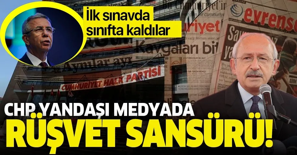 CHP yandaşı medyada rüşvet sansürü!