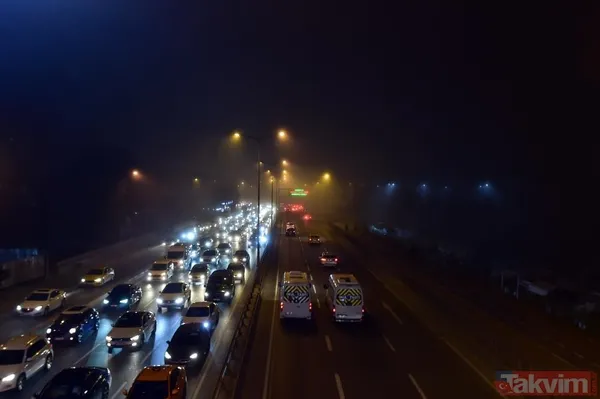 İstanbul'da sis etkisini artırdı! Görüş mesafesi düştü: O anlar havadan görüntülendi - 11