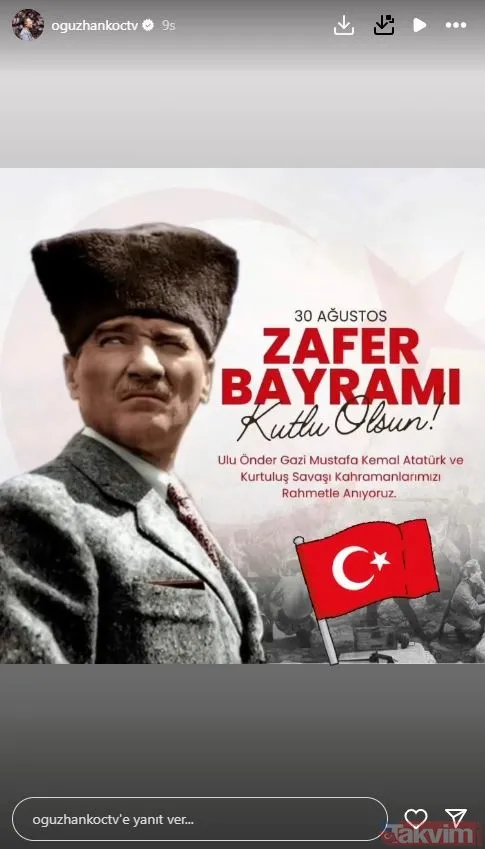 Ünlü isimlerden 30 Ağustos Zafer Bayramı paylaşımları! Demet Akalın, Müge Anlı, İbrahim Tatlıses, Alişan, Sinan Akçıl... - 17