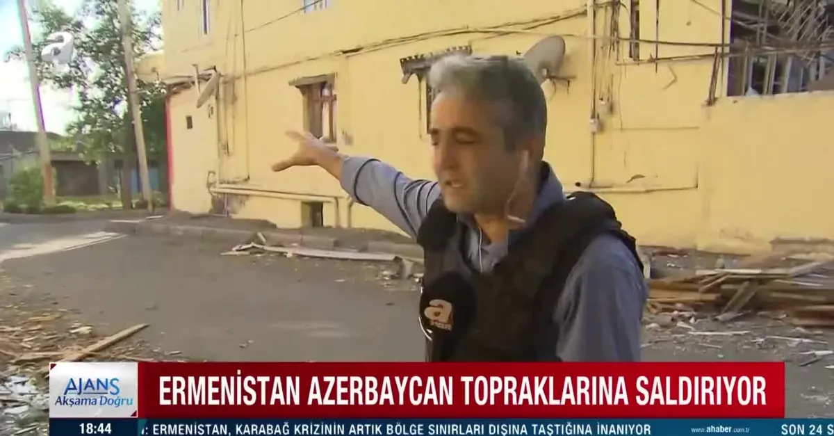 İşte Terter’deki son durum! A Haber canlı yayınında bomba sesleri