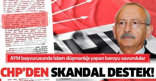 CHP’nin AYM başvurusunda Ankara Barosu’na skandal destek