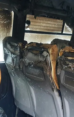 Beylikdüzü'nde öğrenci servisinde yangın