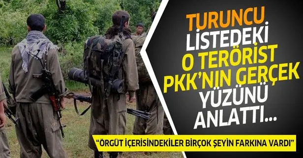 Turuncu listedeki o terörist PKK’nın gerçek yüzünü anlattı!