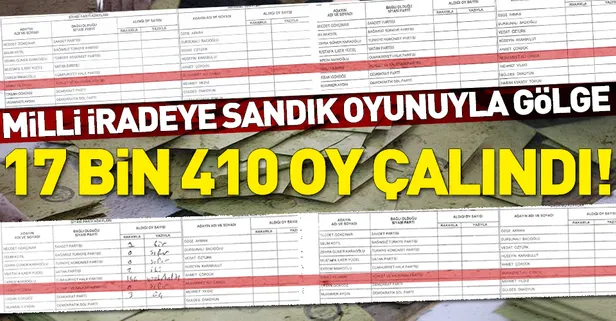 Milli iradeye sandık oyunuyla gölge