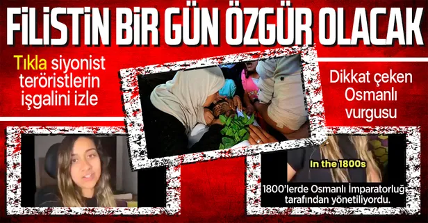 TikTok kullanıcısından Osmanlı vurgulu dikkat çeken Filistin videosu: İsrail terörizmini tüm dünyaya haykırdı