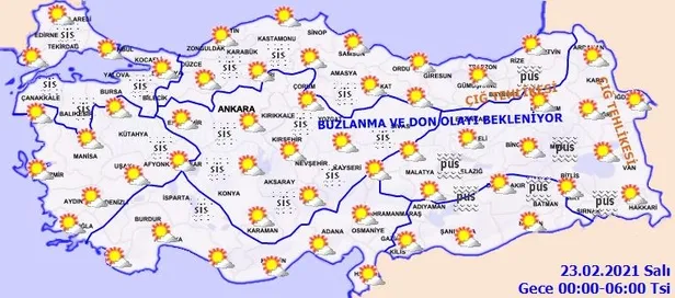 HAVA DURUMU | Meteorolojiden zirai don ve çığ uyarısı | 22 Şubat İstanbul'da hava nasıl olacak?-7