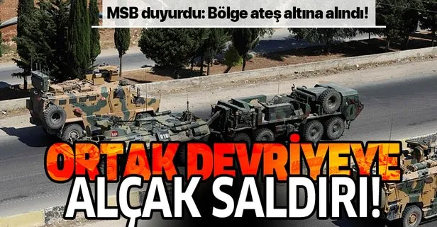 İdlib'deki ortak devriye sırasında alçak saldırı!