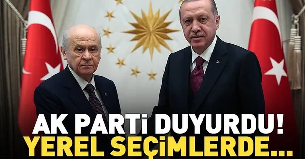 Erdoğan - Bahçeli görüşmesi sonrası AK Parti’den açıklama