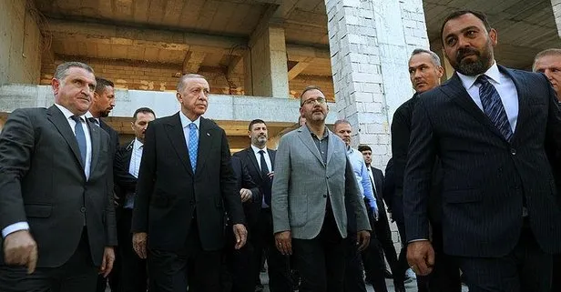 Başkan Erdoğan, Basketbol Gelişim Merkezi’nin şantiyesinde incelemelerinin ardından açıklamalarda bulundu