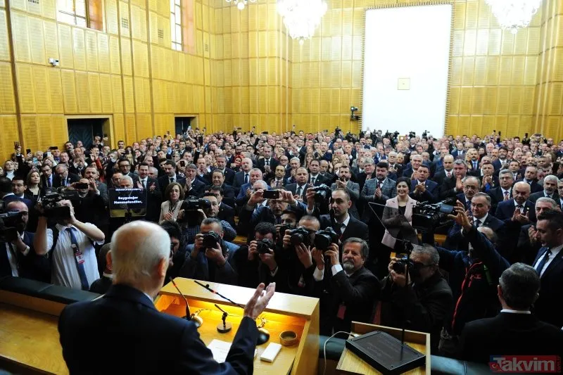 Bahçeli 6 ay sonra ilk kez kürsüde! Vekiller ayakta karşıladı