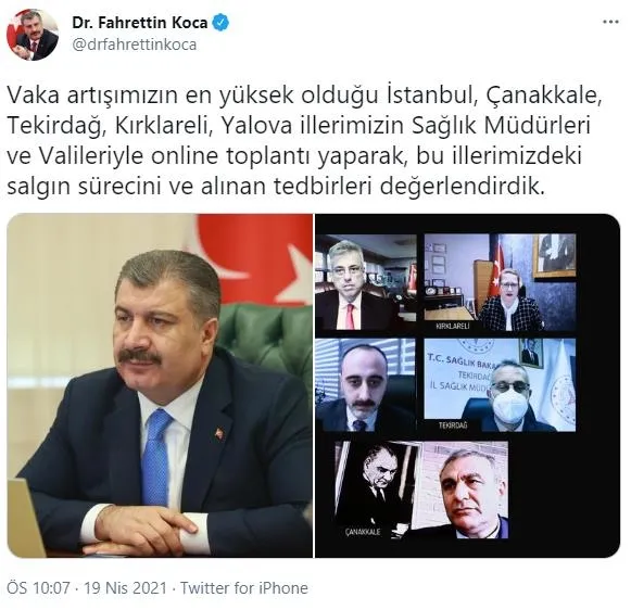 Sağlık Bakanı Fahrettin Koca yoğun bakım doluluk oranlarını açıkladı! İstanbul, Çanakkale, Tekirdağ, Kırklareli, Yalova...-2