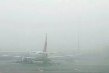 Uçak seferlerine sis engeli
