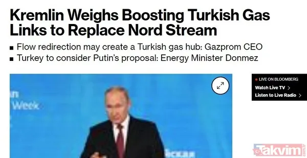 Putin'in doğal gazda Türkiye formülü dünya basınında! - 13
