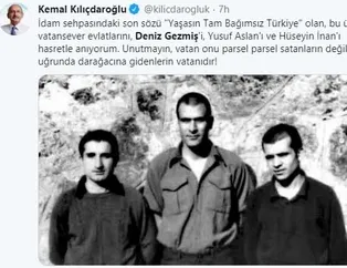 CHP'liler Deniz Gezmiş'i önce astı sonra andı! İşte Deniz Gezmiş ve arkadaşlarının idamına onay verenler