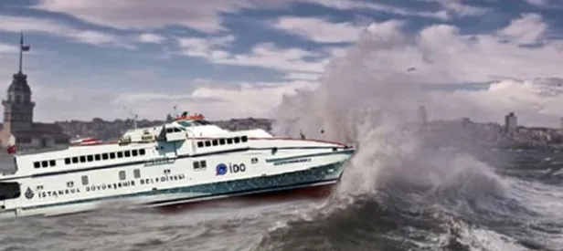 Lodos deniz ulaşımını vurdu! Seferler iptal