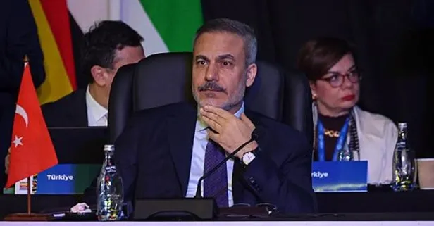 Dışişleri Bakanı Hakan Fidan'dan G-20'de net mesajlar: "Kalıcı barışın yolu Filistinlinin topraklarından sürülmesi değildir"