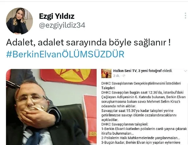 Şehit Savcı Mehmet Selim Kiraz hakkında skandal paylaşımı için tutuklanan Ezgi Yıldız İBB'den çıkarıldı! Alırken bilmiyor muydunuz?-2